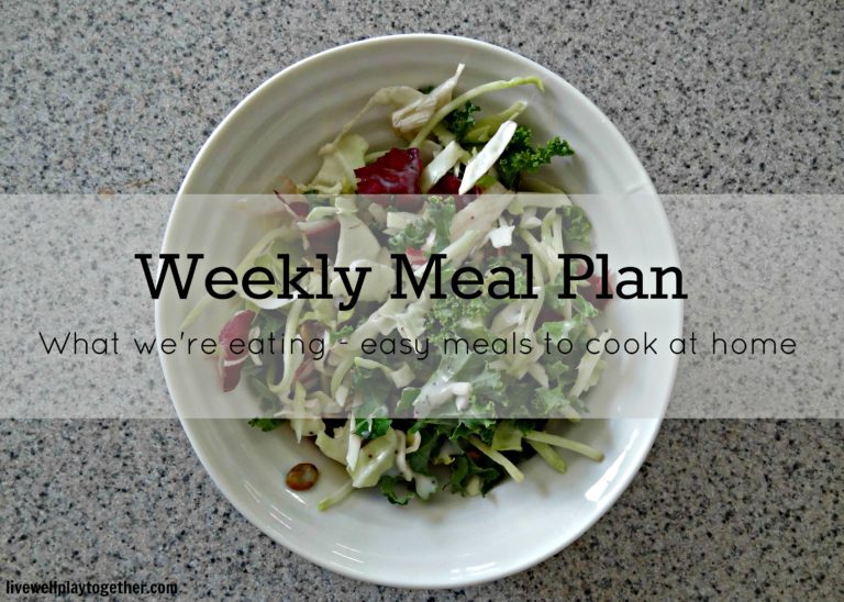 What’s on our plate: Weekly meal plan [2]