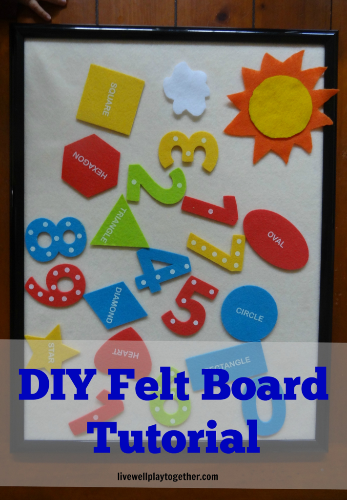 DIY Felt Board Tutorial! Felt boards are a fun and inexpensive way to help your children learn at home!