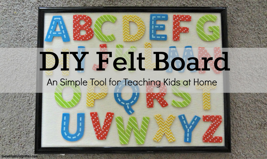 DIY Felt Board Tutorial! Felt boards are a fun and inexpensive way to help your children learn at home!