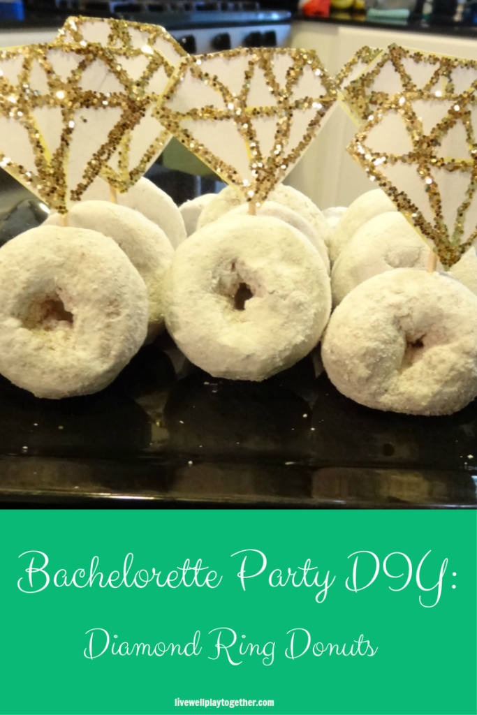 DIY Diamond Ring Donuts: A fun and simple wedding shower or bachelorette party treat!