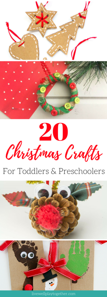 20 Simple Christmas Crafts for Toddlers and Preschoolers that You Can Do at Home #christmas #crafts #toddlercrafts #preschool #preschoolcrafts #christmascrafts