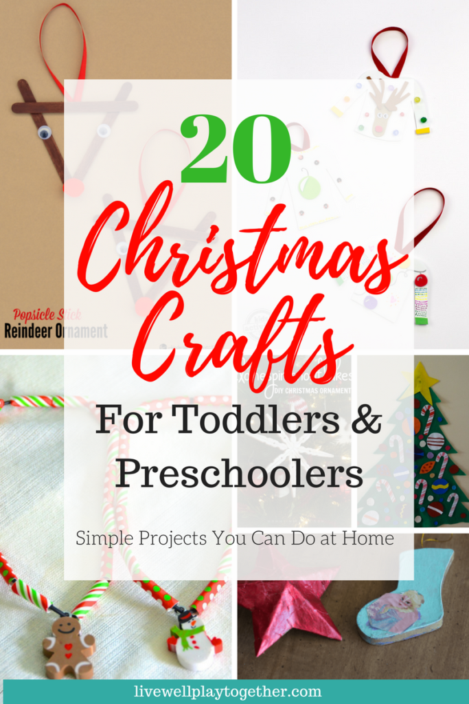 20 Simple Christmas Crafts for Toddlers and Preschoolers that You Can Do at Home #christmas #crafts #toddlercrafts #preschool #preschoolcrafts #christmascrafts