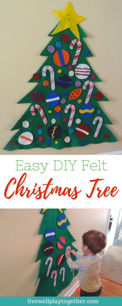 Easy DIY Felt Christmas Tree - Perfect for Toddlers!