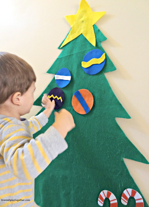 Easy DIY Felt Christmas Tree - Perfect for Toddlers!