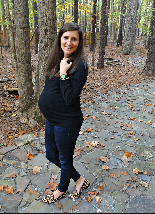 Fall Style Staples - Black Sweater & Dark Wash Jeans + Leopard Loafers - Perfect for Day or Night