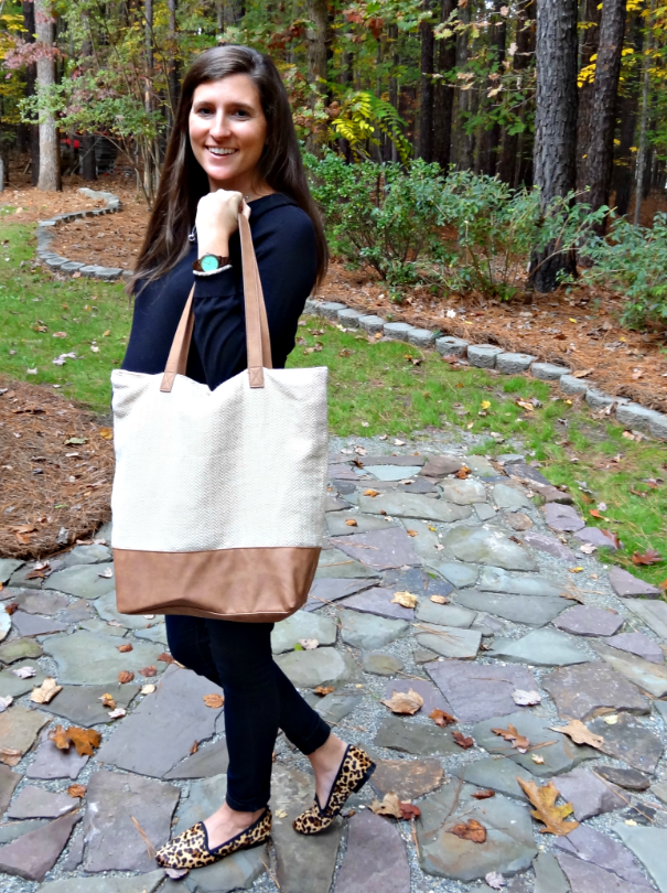 Fall Style Staples - Black Sweater & Dark Wash Jeans + Leopard Loafers - Perfect for Day or Night