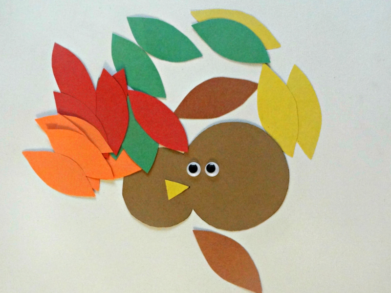 Simple Thanksgiving Turkey Craft for Kids #thanksgiving #turkey #kidcrafts #toddlercrafts #preschoolcrafts #preschool #fallcrafts #papercrafts