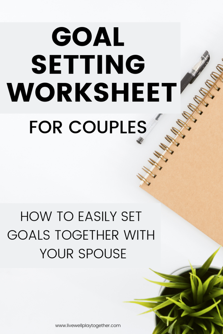 Setting Goals with Your Spouse + Printable Worksheet - Live Well Play ...