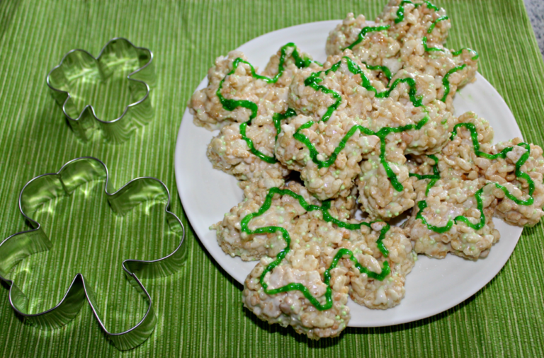 Shamrock Crispy Treats for St. Patrick’s Day