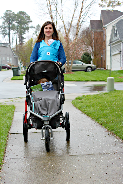 Staying Active with Baby K'tan Active Baby Carrier and Bob Stroller | from Live Well Play Together