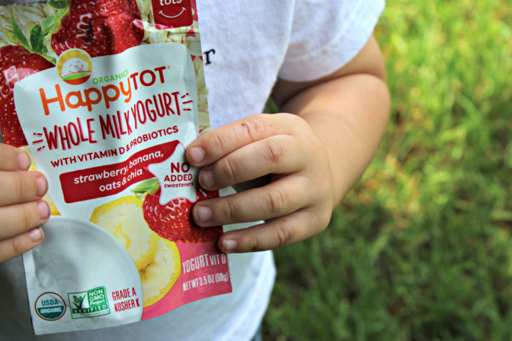Happy Tot Whole Milk Yogurt Pouches | Encourage Healthy Eating for Picky Toddlers