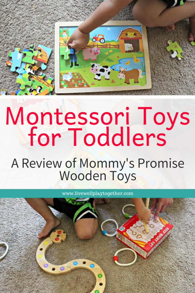 Montessori Toys for Toddlers - A Review of Mommy's Promise Wooden Toys by Live Well Play Together | livewellplaytogether.com #woodentoys #educationaltoys #preschoolpuzzles #montessoritoys