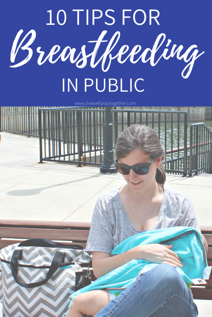 You CAN discreetly breastfeed your baby in public. Here are 10 tips for confidently breastfeeding in public so you can discreetly nurse your baby. From livewellplaytogether.com | #breastfeeding #breastfeedinginpublic #nursingmoms #howtobreastfeedinpublic #adviceformoms