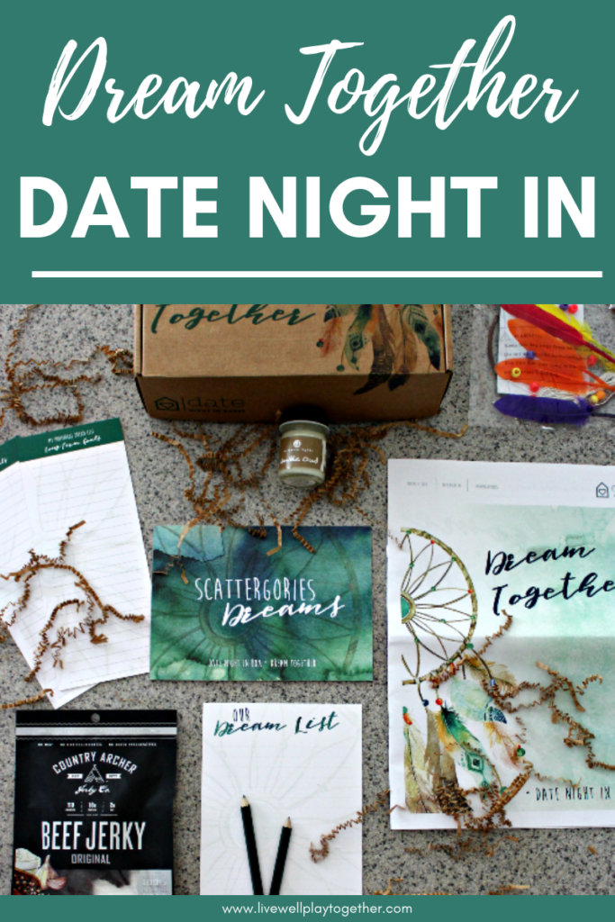 Date Night In Box Review - everything you need for a fun and simple date night in with your spouse. See our review of the dream together box and learn how you can get your own Date Night In Box today! #datenight #dateideas #athomedateideas #datenightinbox