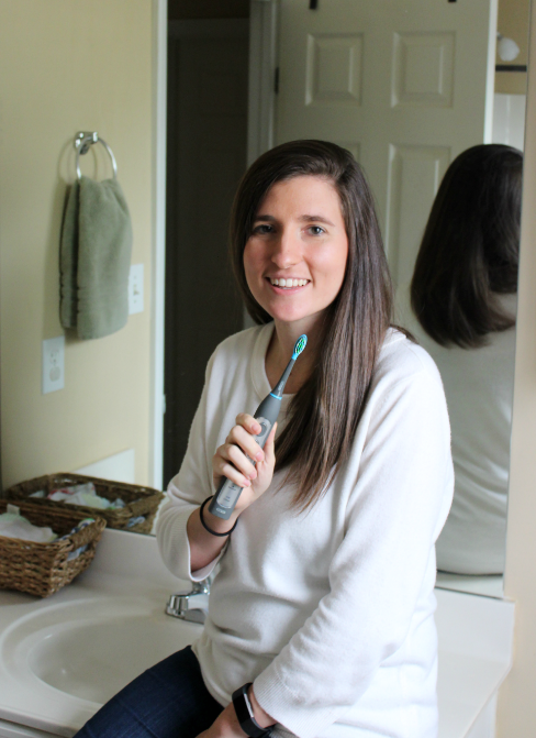 Smile Brilliant CariPRO Electric Toothbrush Review and Giveaway!  Read how I use the CariPRO electric toothbrush to take better care of my teeth as a busy mom!  