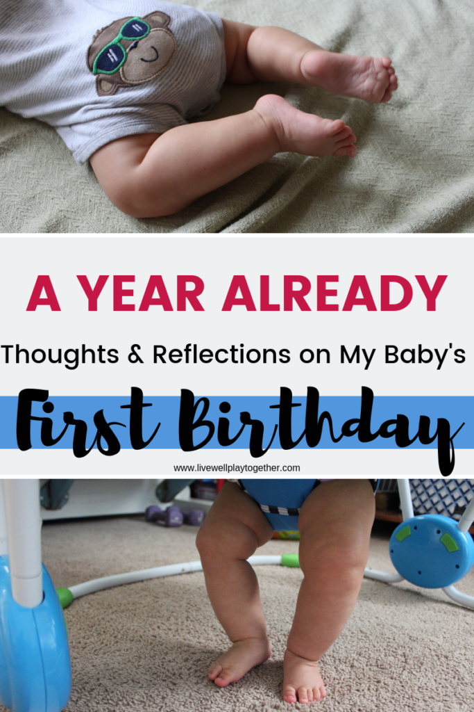 How has it already been a year? Today, I'm sharing my thoughts and reflections over the past year as we celebrate our youngest's first birthday! #firstbirthday #motherhood #babysfirstbirthday #oneyearold
