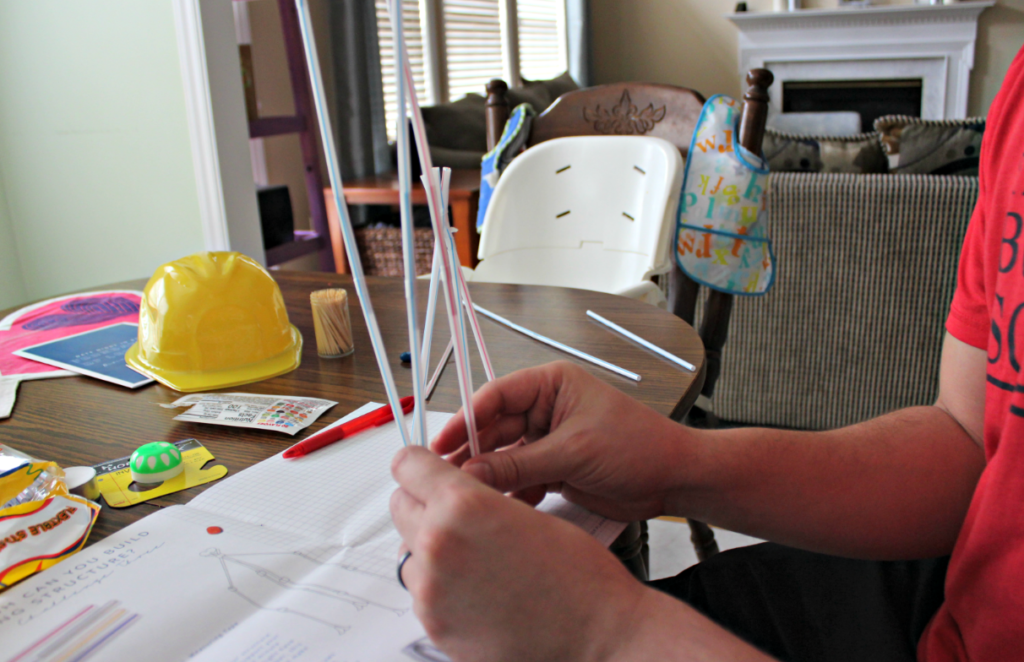 Building a tower with straws