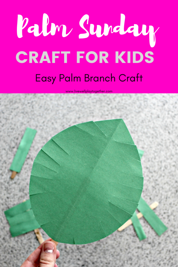 These palm leaf crafts are a great way to celebrate Palm Sunday, the beginning of Holy Week as we prepare to celebrate Easter.  They are simple Palm Sunday crafts that you can use for Sunday School classes or at home with your children!  #preschooleastercrafts #palmsunday #sundayschoollessons #eastercrafts