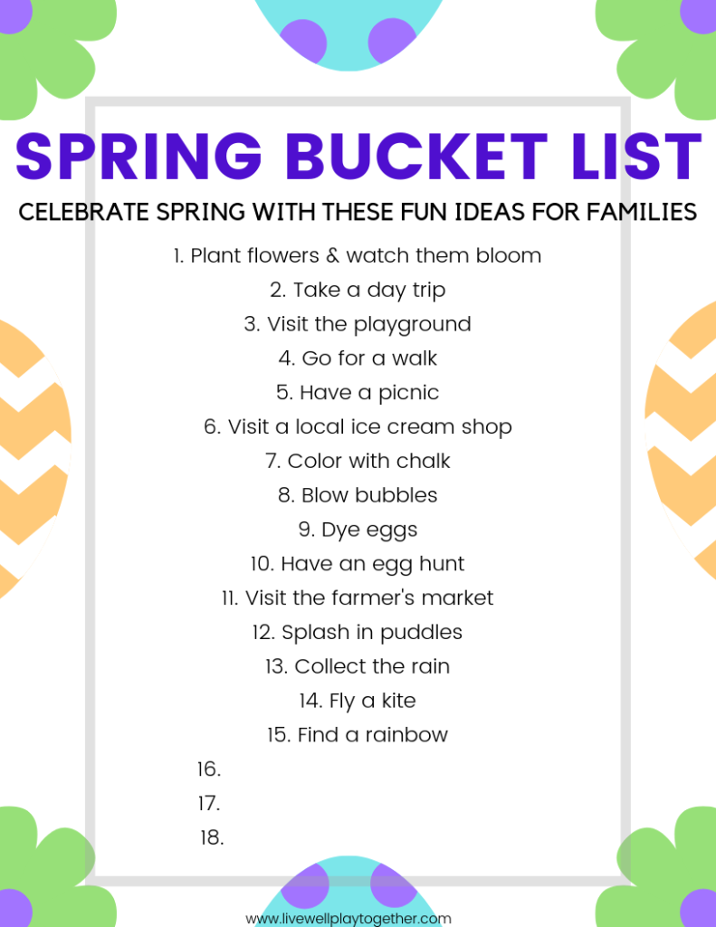 Are you looking for fun activities to do with your family this Spring? This is the ultimate Spring Bucket List for Families + a FREE Printable Bucket List to get started today! Simple, budget friendly ideas for your whole family to enjoy this spring! #budgetfamilyfun #springbucketlist #springactivitiesforkids #familyfun