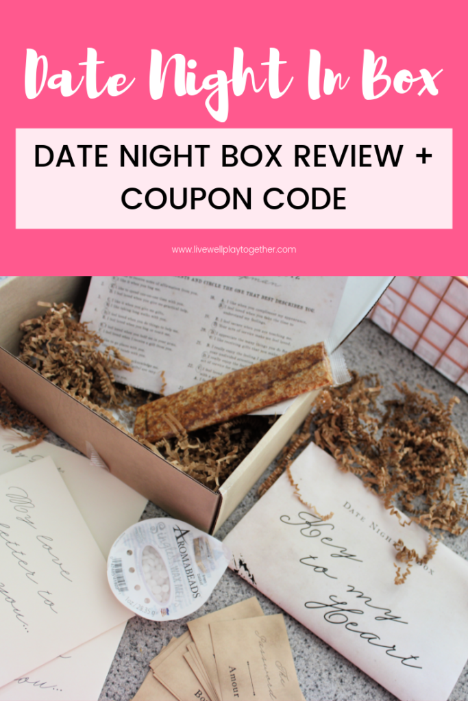 Date Night In Box - a date night subscription box that is perfect for parents! Date Night delivered! Pre-planned dates delivered to your doorstep each month! #marriage #parenting #datenightideasforparents #subscriptionboxes