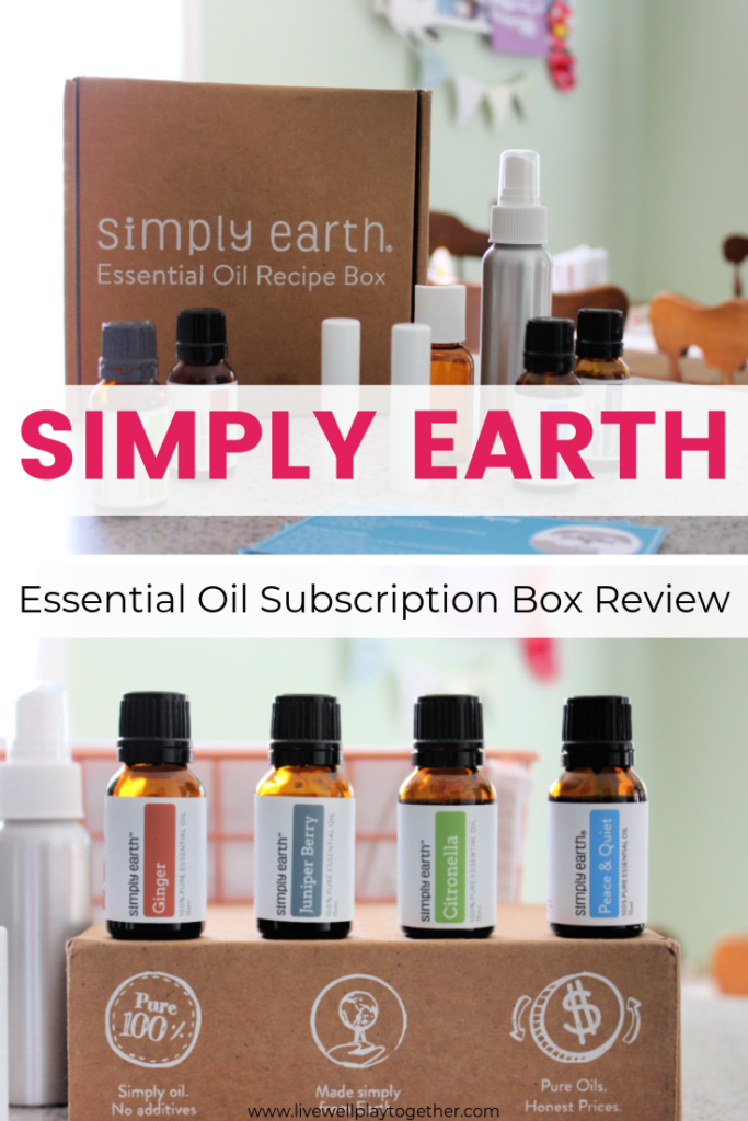 An honest review of Simply Earth Essential Oils - An Affordable Essential Oil Subscription Box to help you create a more natural home.  #naturalhome #essentialoils