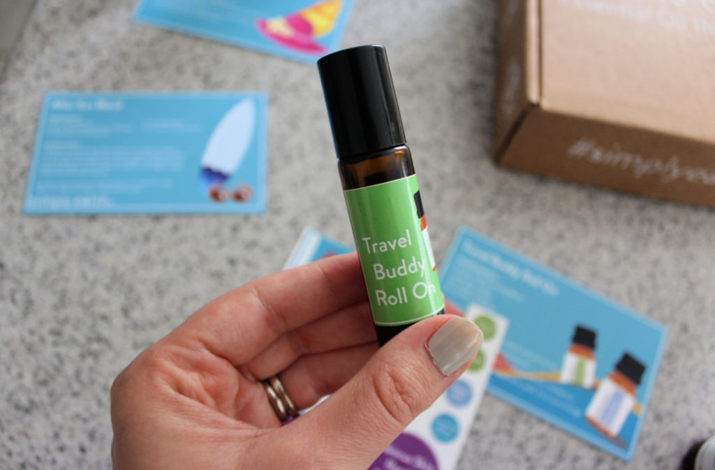 DIY Travel Roll on with essential oils from Simply Earth Essential Oils