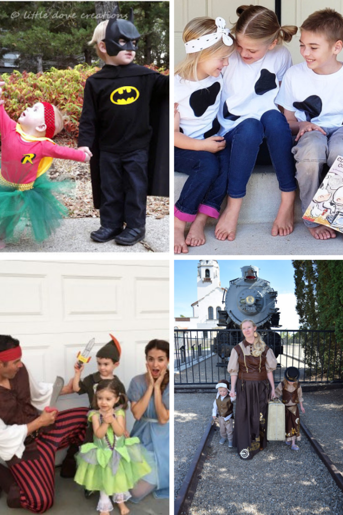 Simple DIY Family Halloween Costumes that are perfect for families with young children!