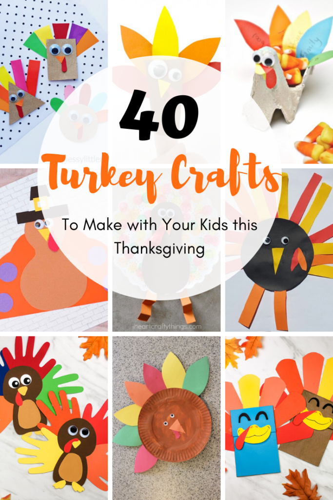 40 of the BEST Thanksgiving Turkey Crafts for Kids. Easy turkey activities your kids will love!