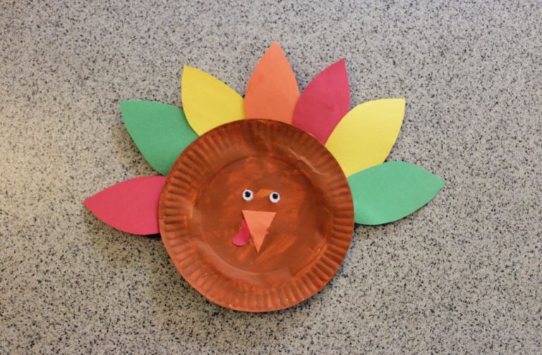 Paper Plate Turkey Craft for Kids + Free Turkey Template
