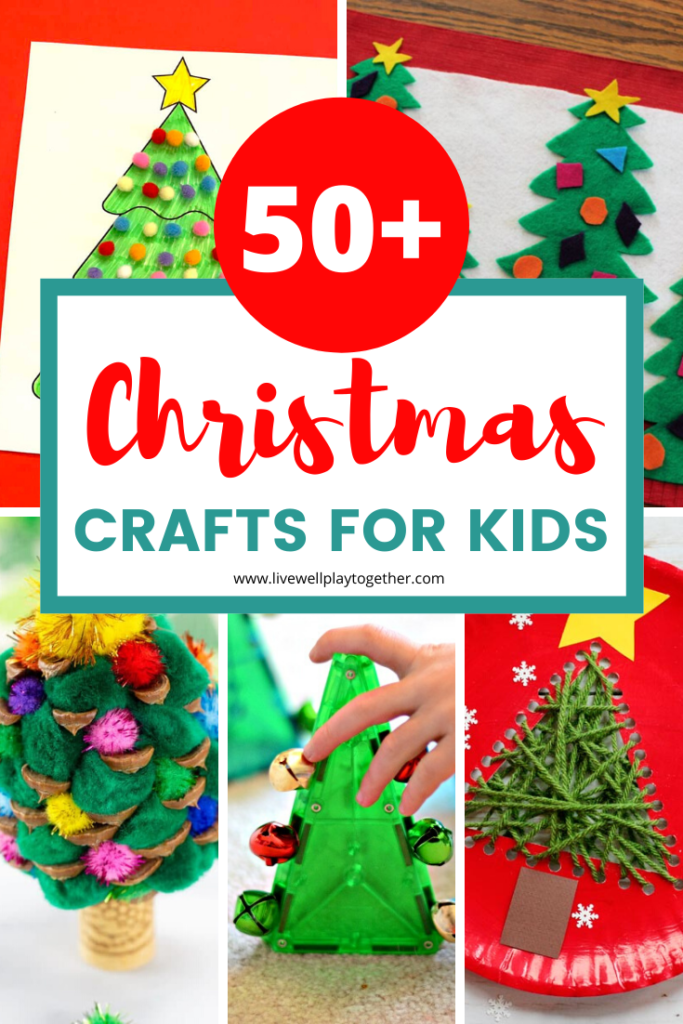 A full round-up of more than 50 Christmas Crafts for Kids to Make this Year! Lots of fun and creative ideas for kids this Christmas!