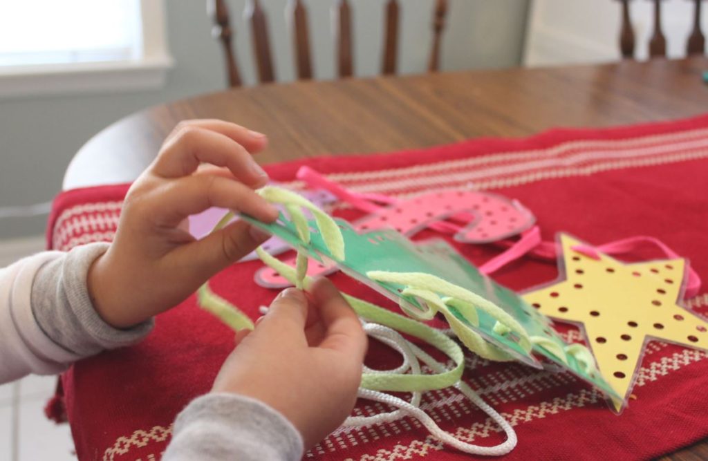 DIY Printable Lacing Cards for Preschoolers