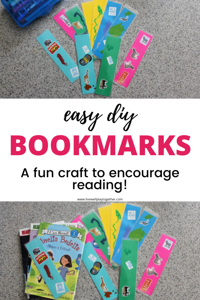 These DIY Bookmarks are a fun craft for kids - perfect for home or the classroom to celebrate national reading month and encouraging a love of reading and creativity!