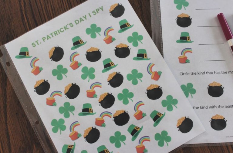 Printable St. Patrick’s Day I Spy Game