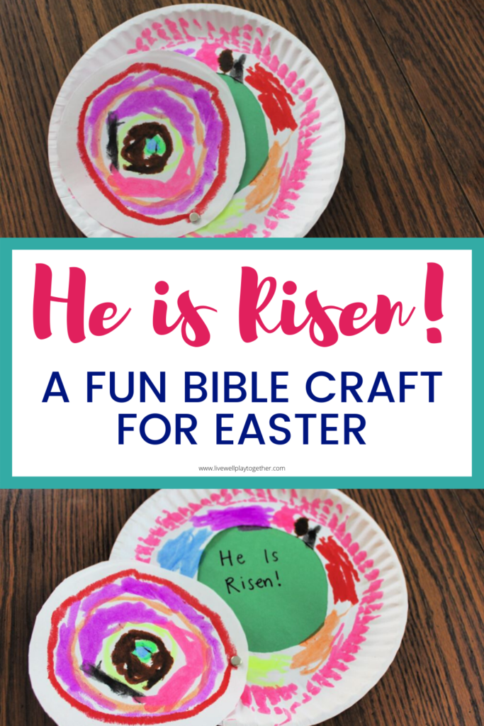 Looking for a fun Easter resurrectioin craft for kids? This paper plate empty tomb craft is great for home or Sunday School Easter lessons!