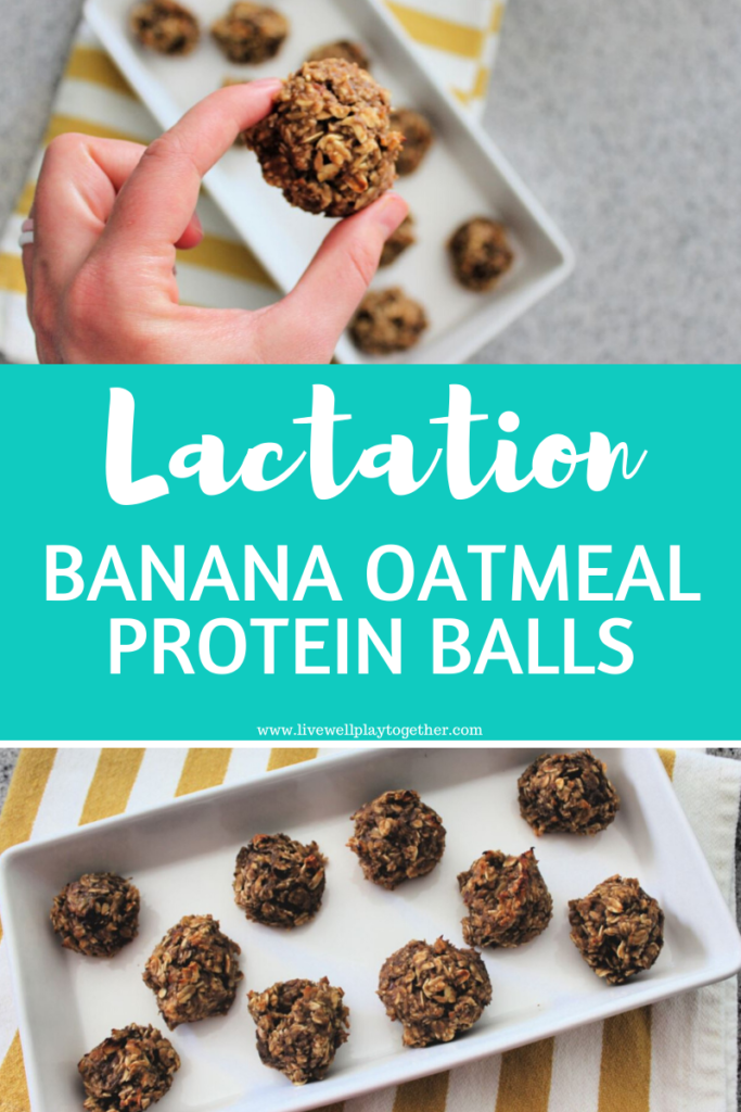 The best lactation energy bites - banana oatmeal protein balls to boost milk supply