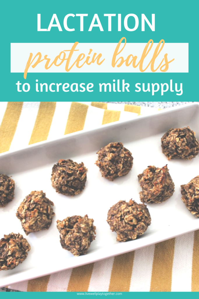 These lactation protein balls make a delicious and healthy breastfeeding snack that is not only good for you, but good to you, too.  Great for nursing moms hoping to maintain or increase milk supply.