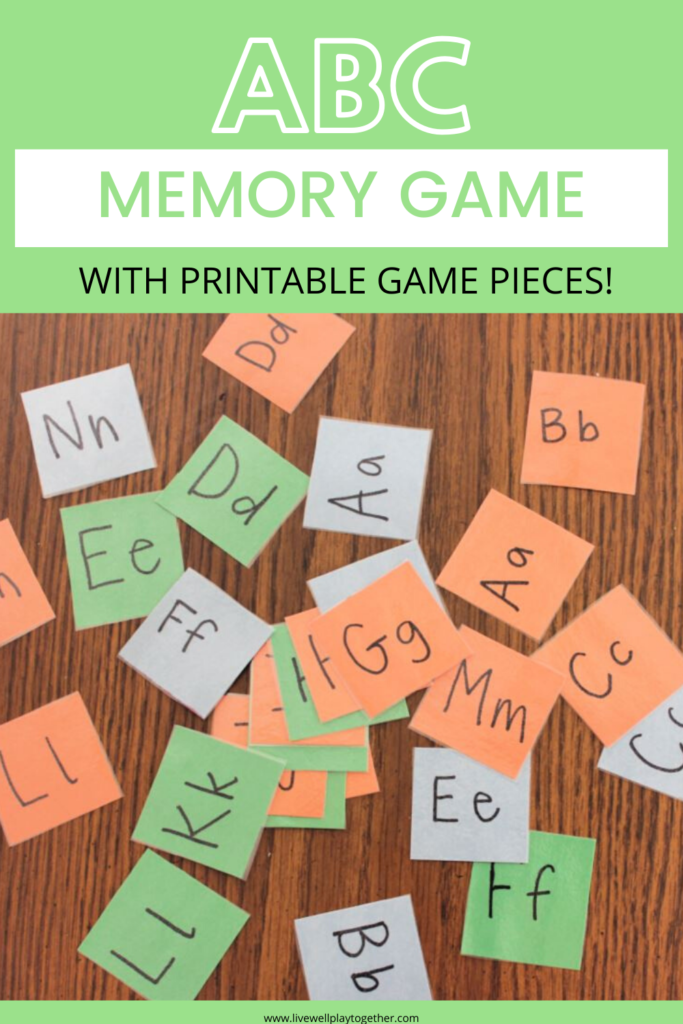 This ABC Memory Match-Up is a fun alphabet game that helps teach the letters of the alphabet at home or in the classroom. Printable ABC matching game cards!