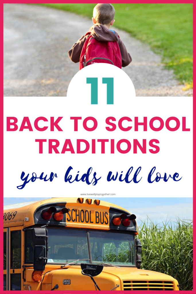 Back to school traditions are a fun way to celebrate the start of a new school year with your kids!  Here are 11 back to school traditions to start this year