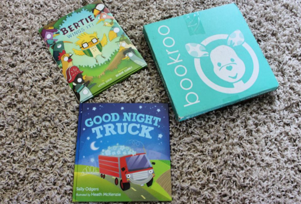What's inside a Bookroo box? Two picture books with Bookroo Box