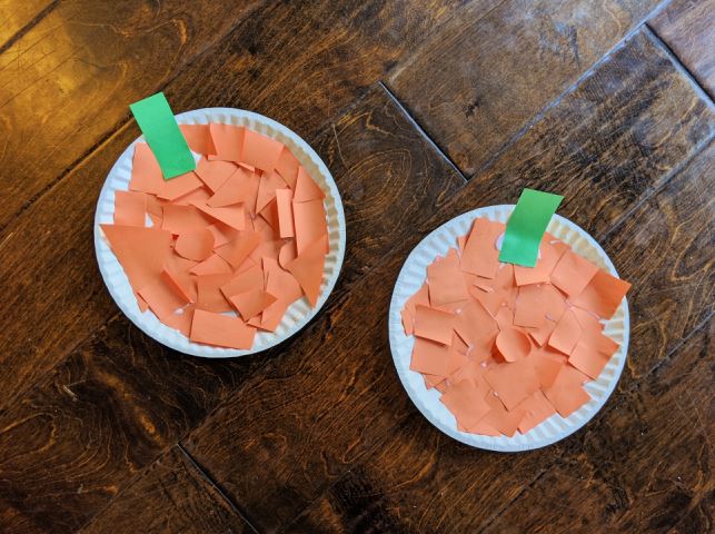 Paper Plate Pumpkin Craft for Fall