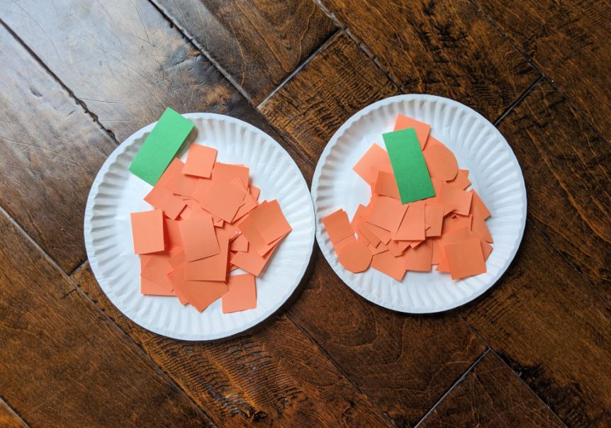 How to Make a paper plate pumpkin with kids